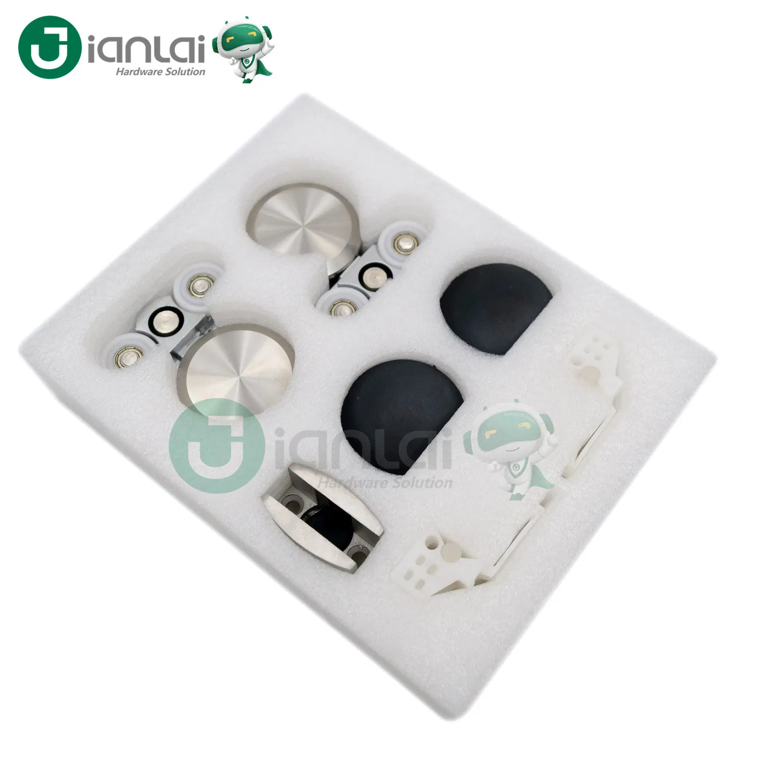 Toughened Glass Door Hanging Wheel Sliding Hardware Stainless Steel Roller