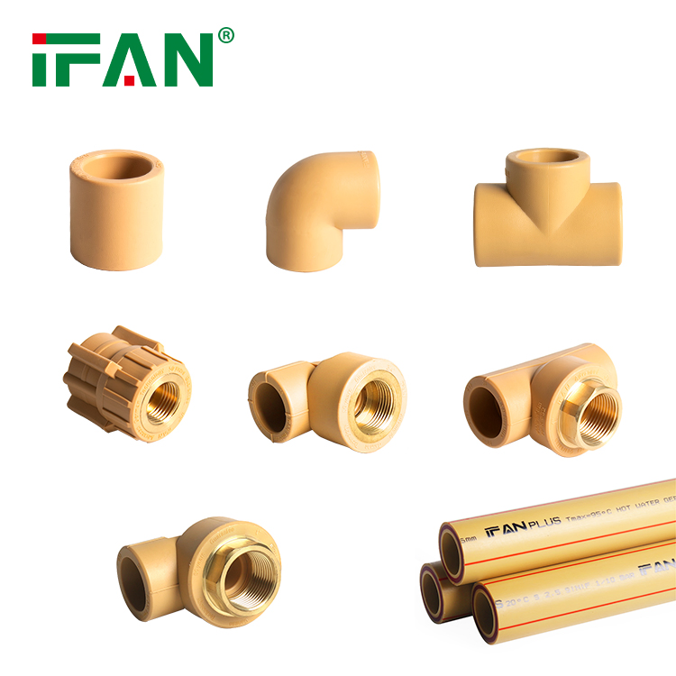 Ifanplus OEM ODM PPR Pipe Fitting Pn25 Plastic PPR Fittings 20-63mm Cross Tee PPR Fittings
