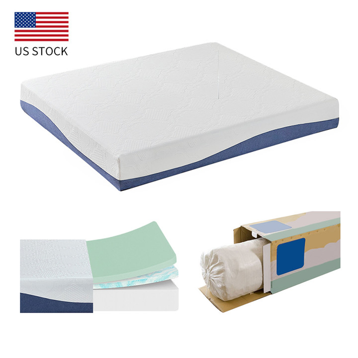 Us Mattress One Drop Shipping Sc Stock Hybrid Memory Foam 6" 8" 10" Mattress