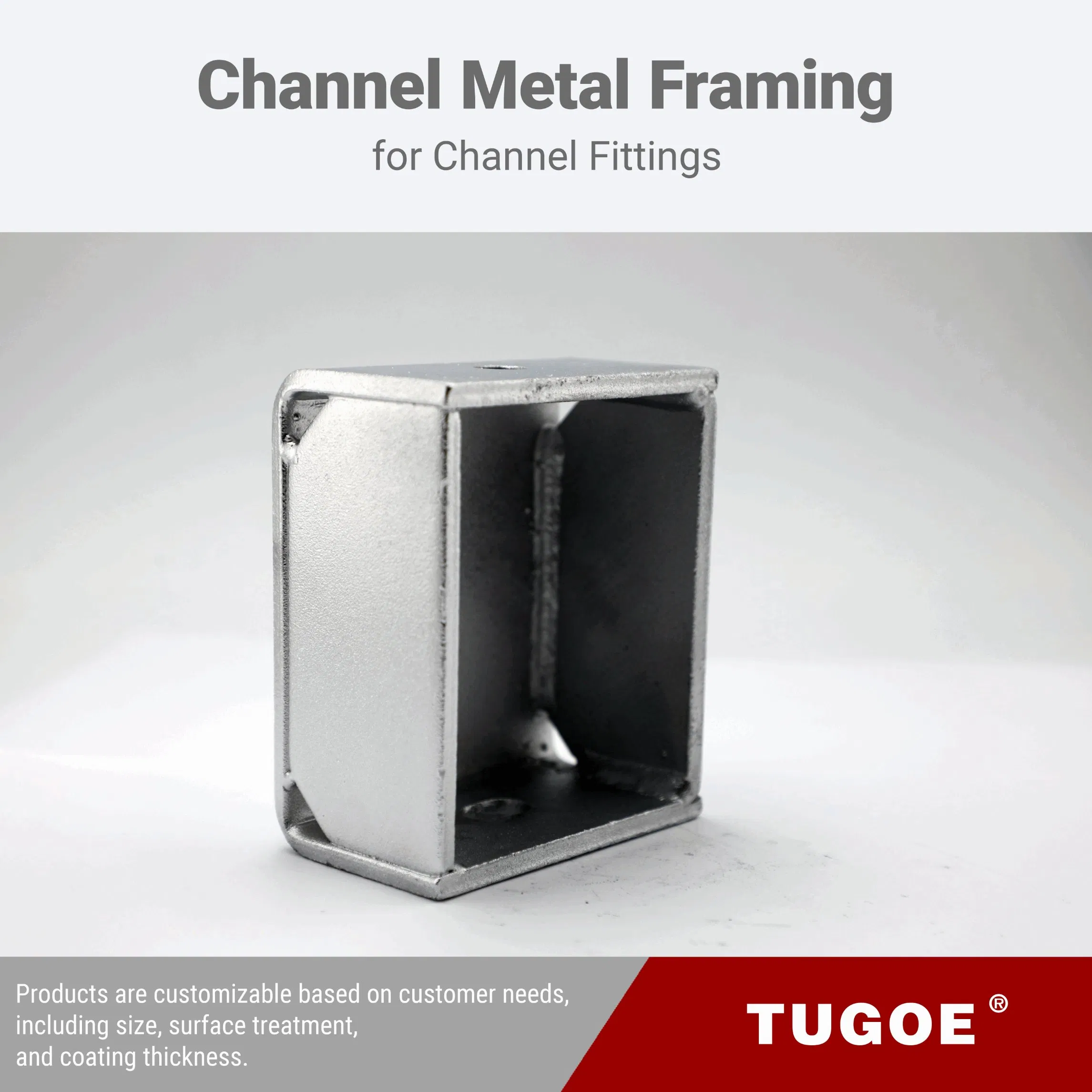Wholesale Heavy Duty Electro Galvanized Square Adjusting Fittings Steel C Channel
