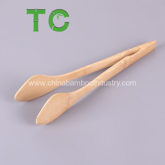 Wholesale Bamboo Toaster Tongs Salad Tongs Kitchen Tong Wood Cooking Tong