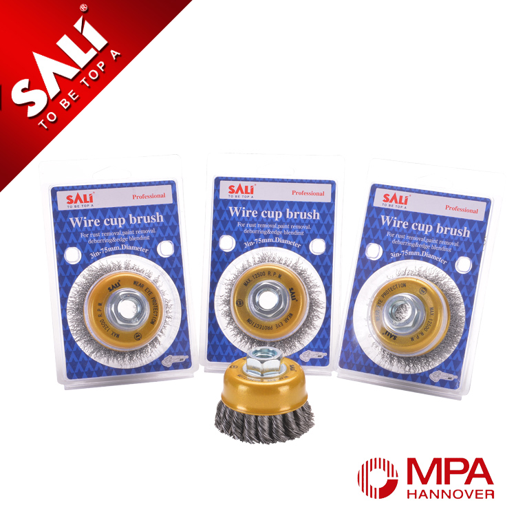 Щётка чашечная стальная узловая Heavy-Duty, золотая