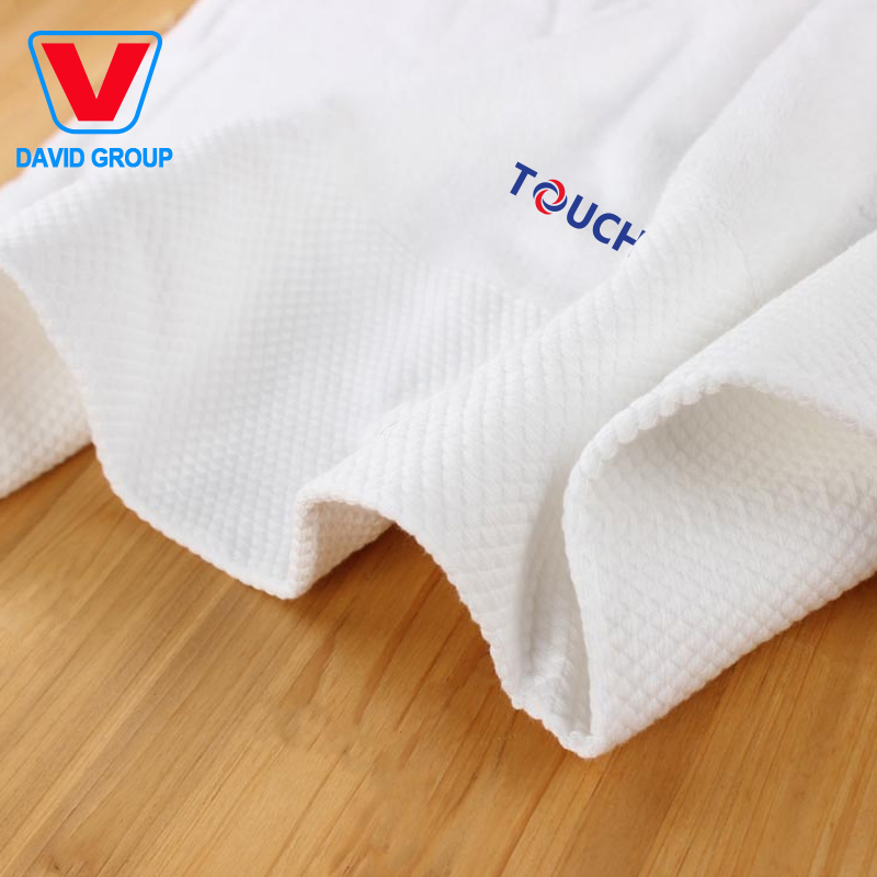 100% Cotton White Customized Size Bath Face Hand Towel Set