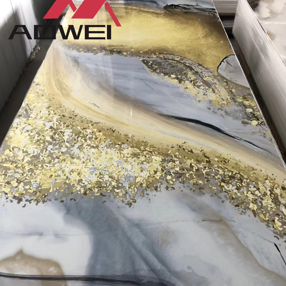 Premium Quality Durable Marble Effect PVC Sheet for Home Decor