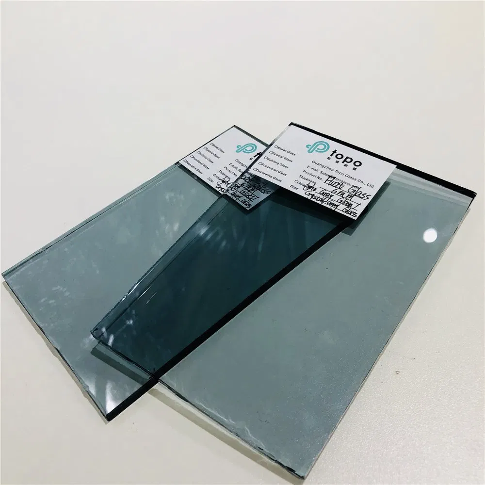 5mm-12mm Gray with Blue Building Float Glass (C-LG)