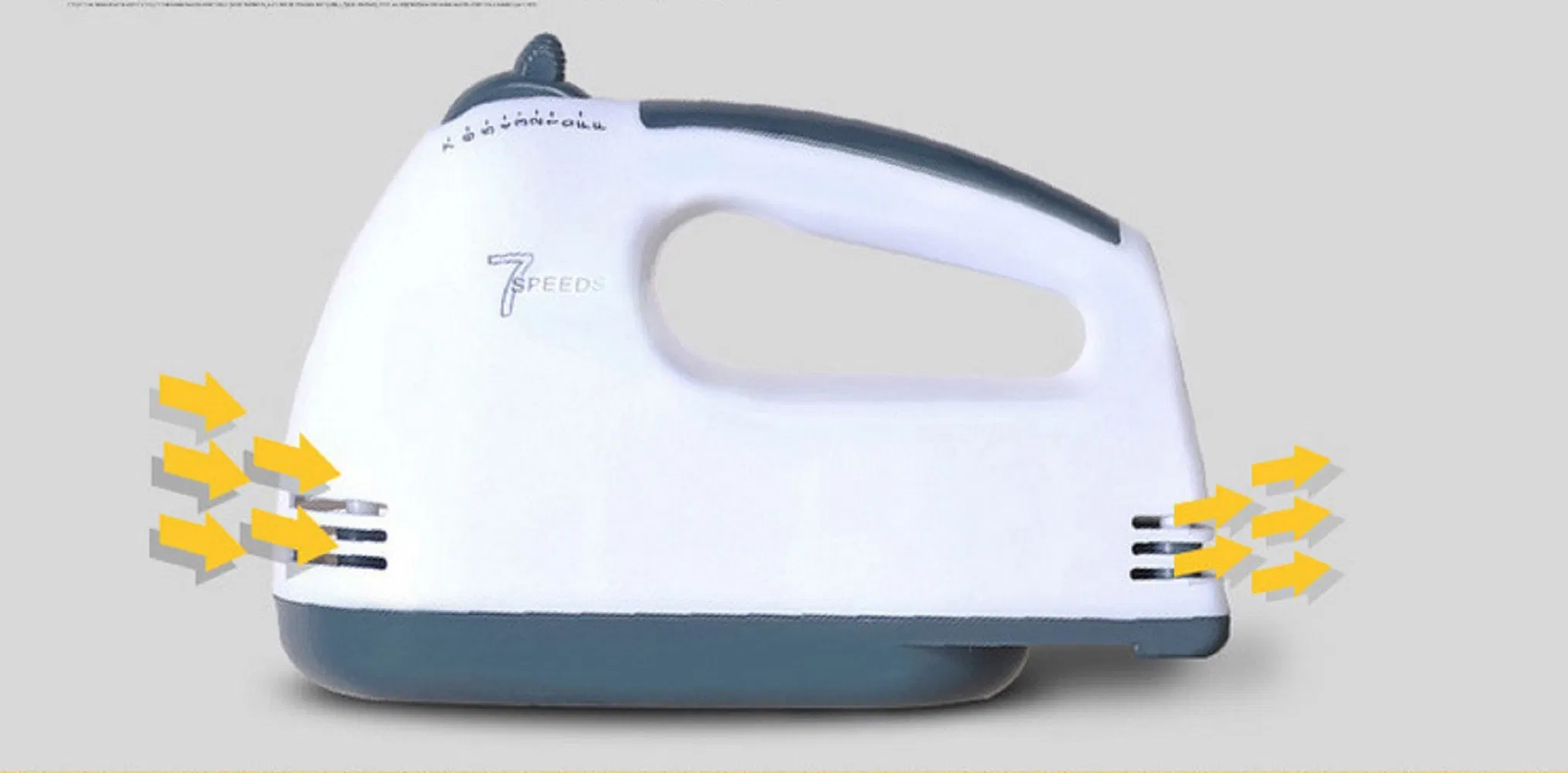 Handheld Baking Mixer 2 Beaters and 2 Dough Hooks Electric Hand Mixer 7 Speed Bl17327
