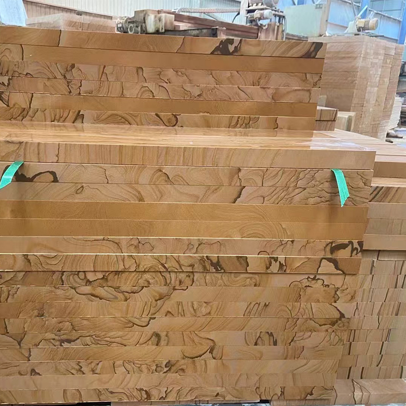 Yunnan Yellow Wooden Vien Sandstone Slab Flooring Wall Tile for Villa Sinotopstone