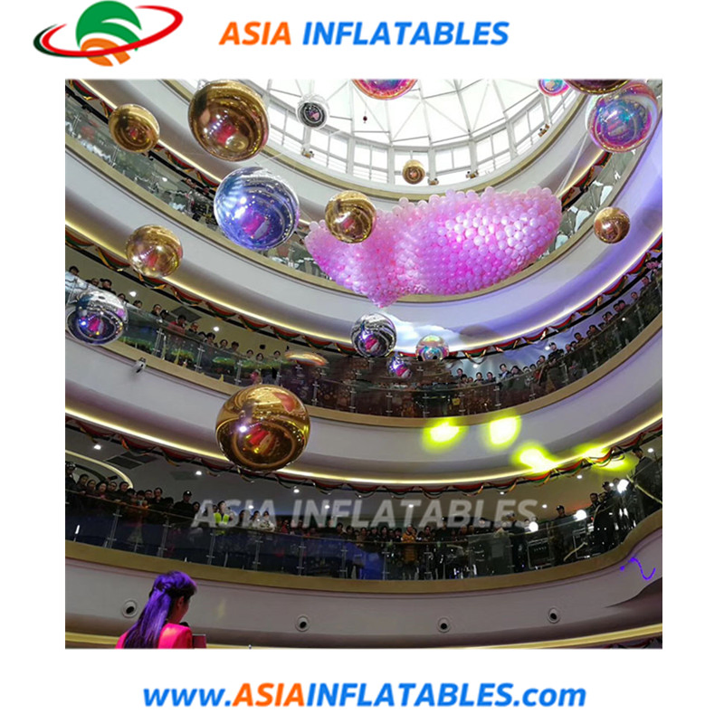 Advertising Inflatable Reflective Balloon for Plaza and Shopping Center