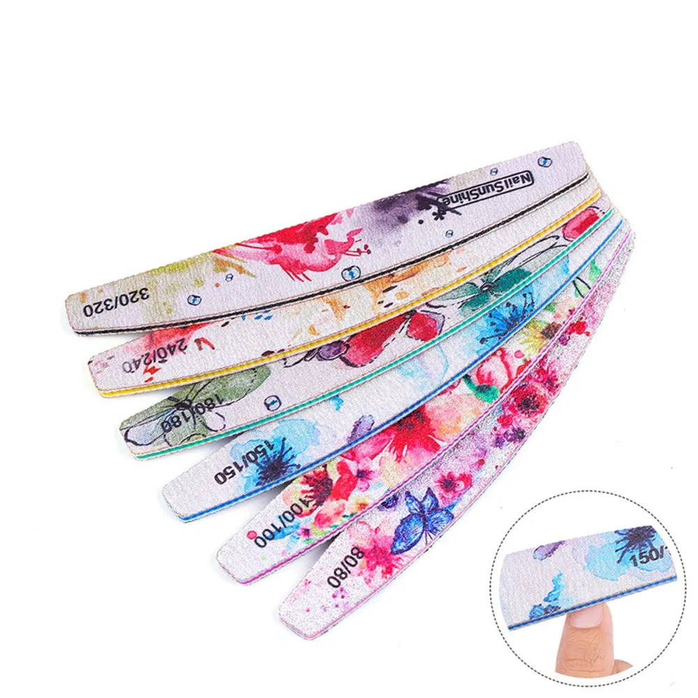 Printing and Polishing Sponge Nail File Buffer Diamond Shape Nail File Nail Buffer Block