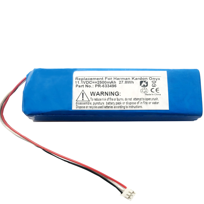 Rechargeable Speaker Battery for Harman Kardon Onyx Pr-633496 Battery 3.7V 2500mAh