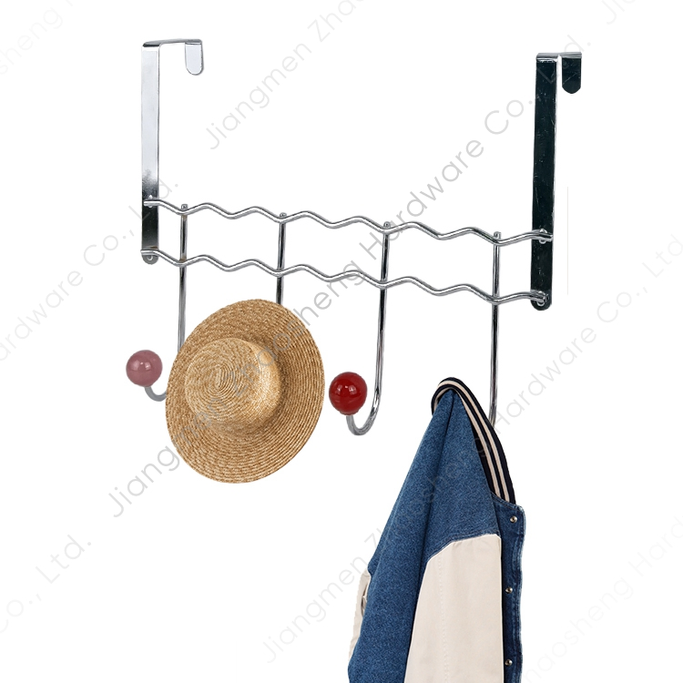 Utility Wire Bathroom Space Saving Non Slip Towel Hangers Over The Door Hook Coat Racks for Cloths Metal
