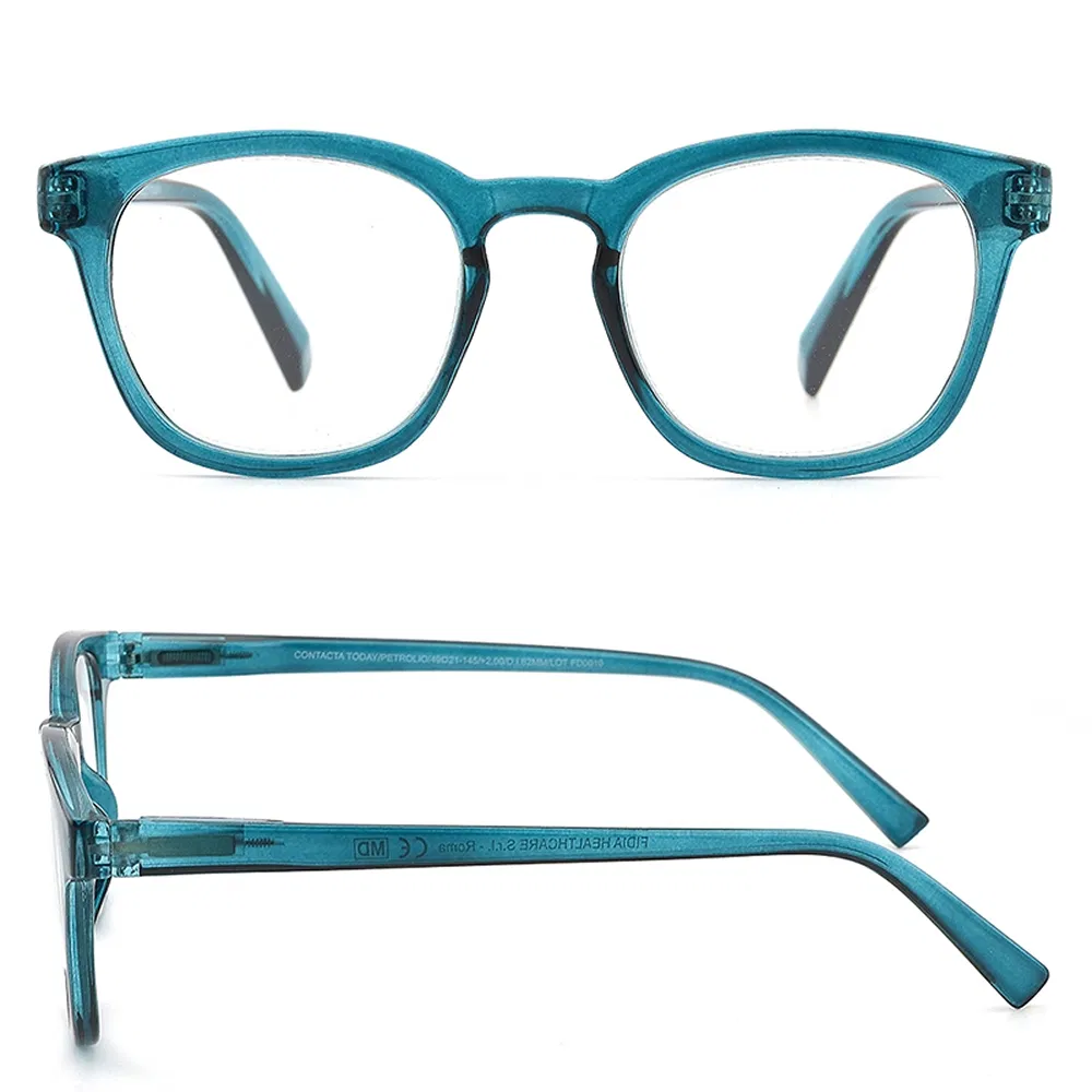 Lightweight Sleek Clarity-Focused Blue Light Plastic Reading Glasses for Convenient Portability