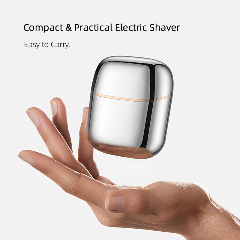 Dual-Blade Electric Shaver Portable Mini Car Shaver with Sensor-Activated Magnetic Attachment