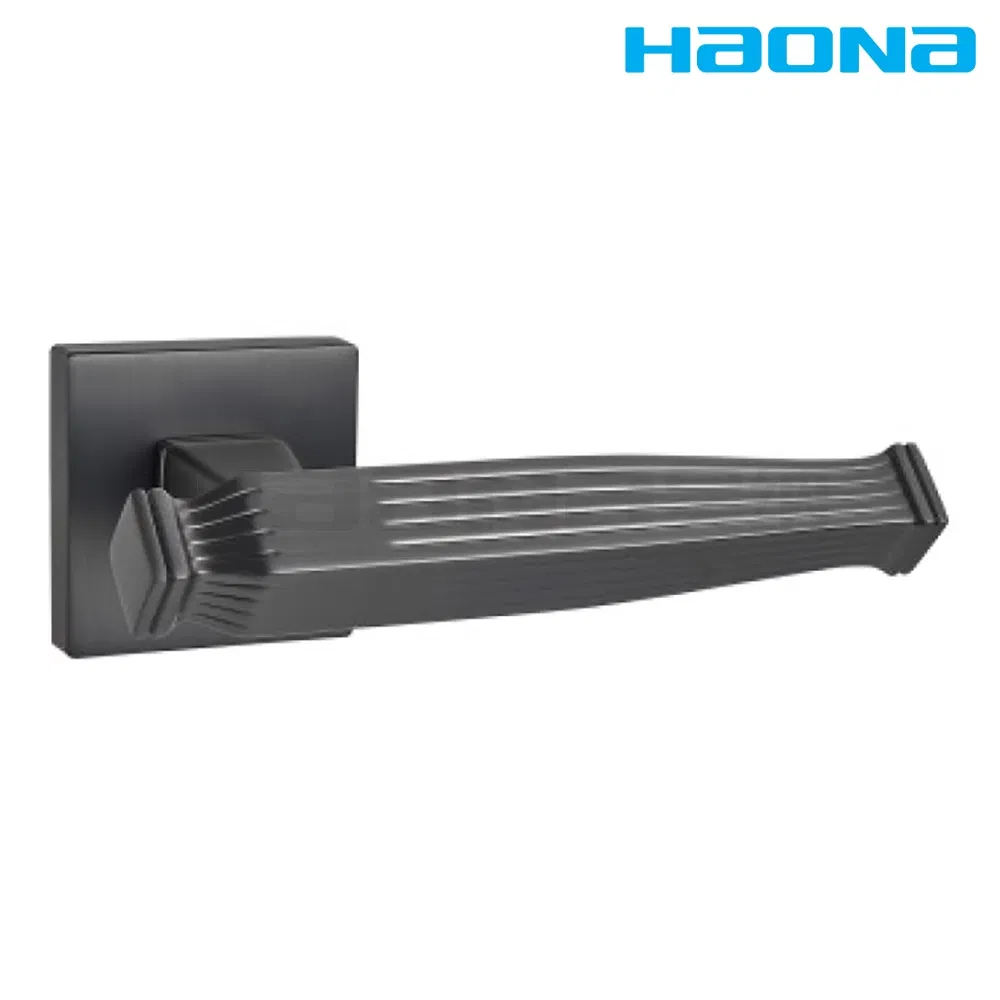 Modern Design Zinc Alloy Bathroom Door Hardware Split Type Interior Pull Lever Door Handle