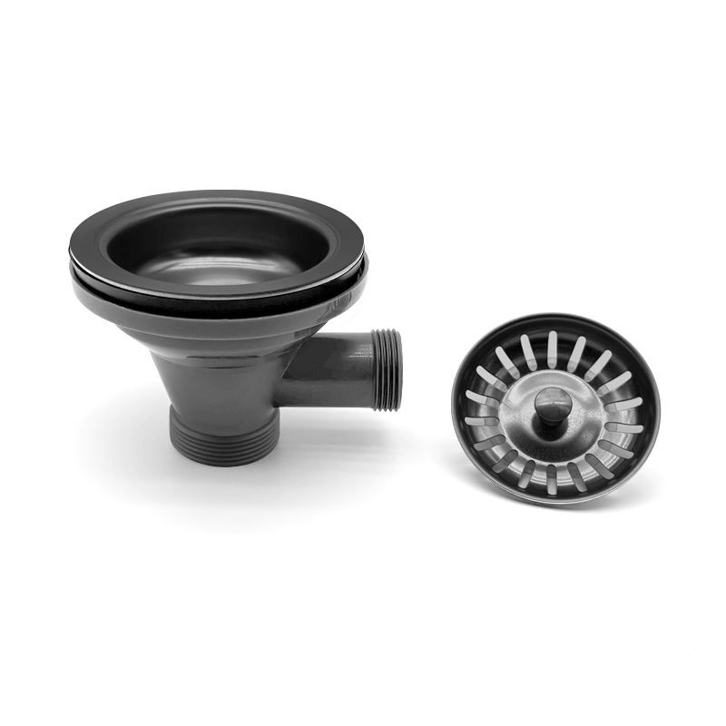 Easy-Install Stainless Steel Odor-Proof Kitchen Sink Strainer with Overflow Protection Pipe