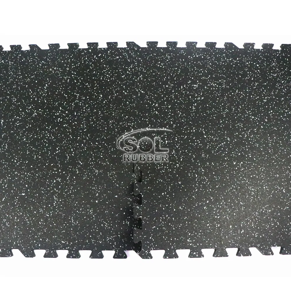Sol Rubber Fitness Room EVA Foam Mats with Rubber Top