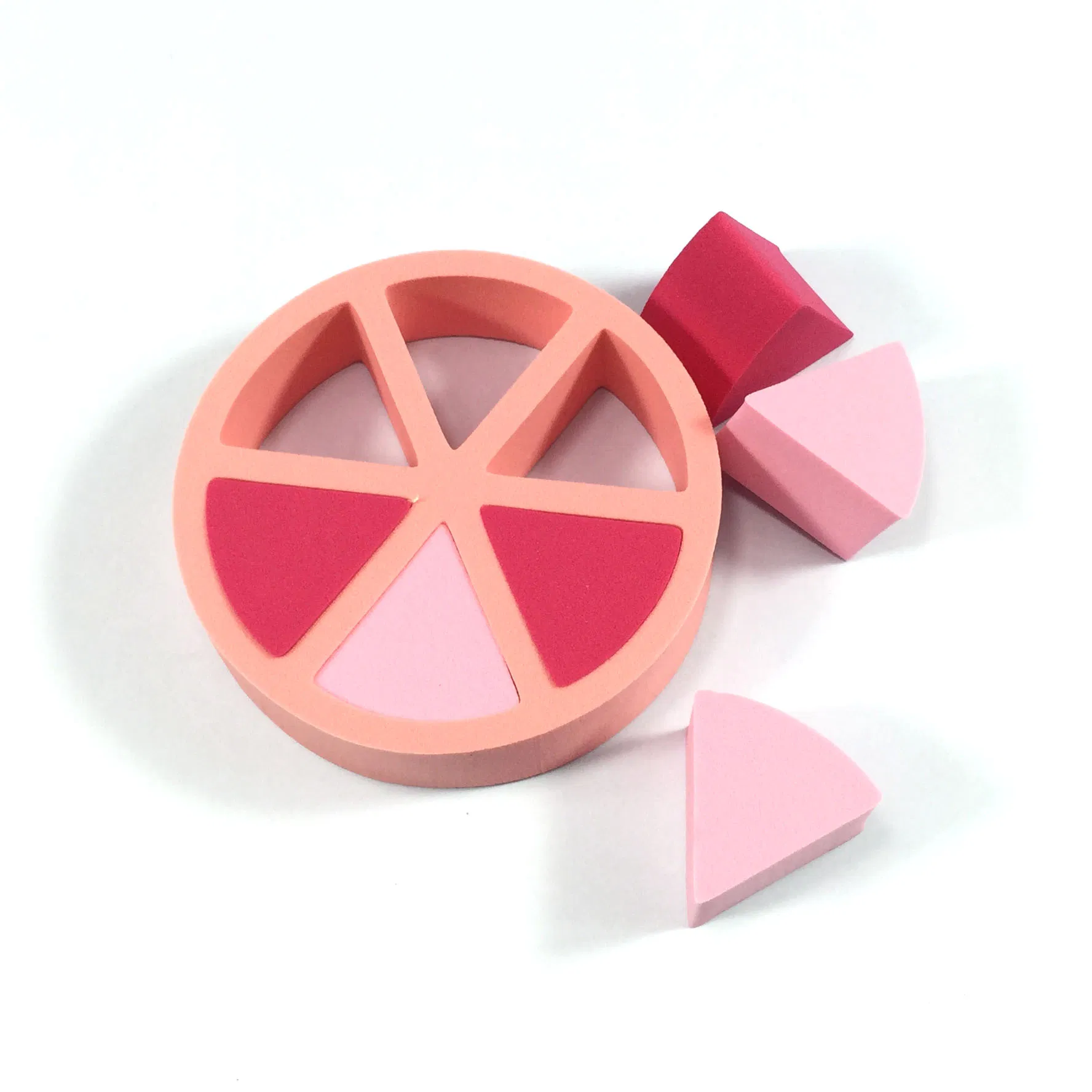 Portable Colourful Facial Clean Cosmetic Powder Puff Blender Face Cleaning Makeup Petal Sponge