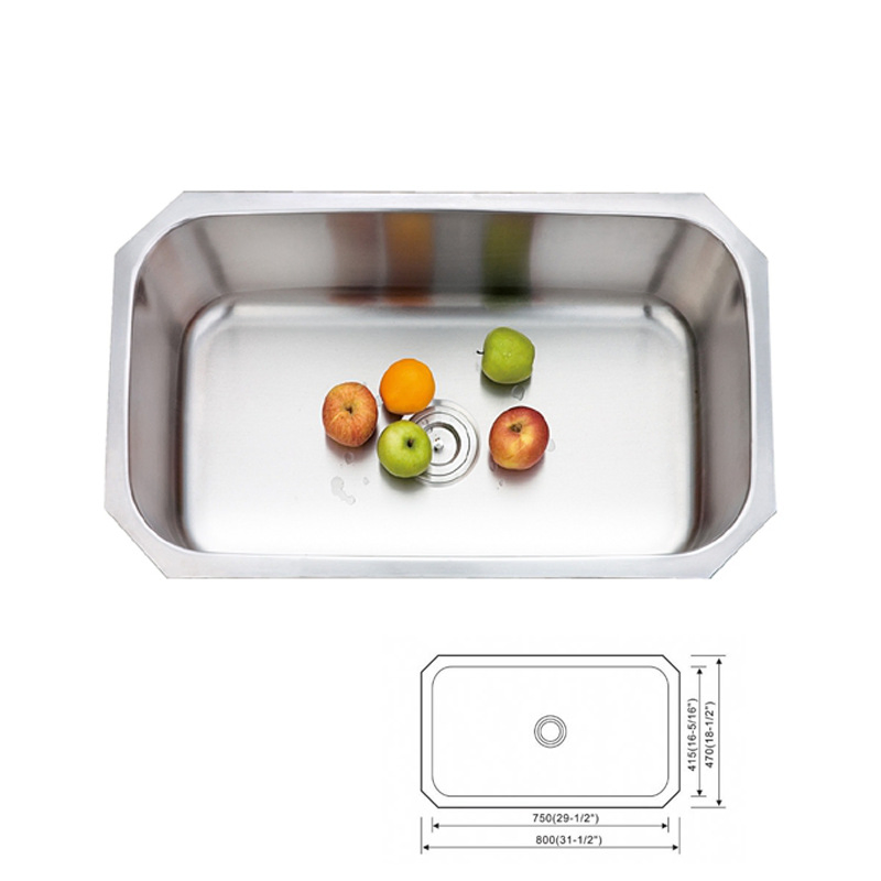 Factory Wholesale Modern Kitchen Sink 304 Stainless Steel Single Bowl Multi-Functional Sink