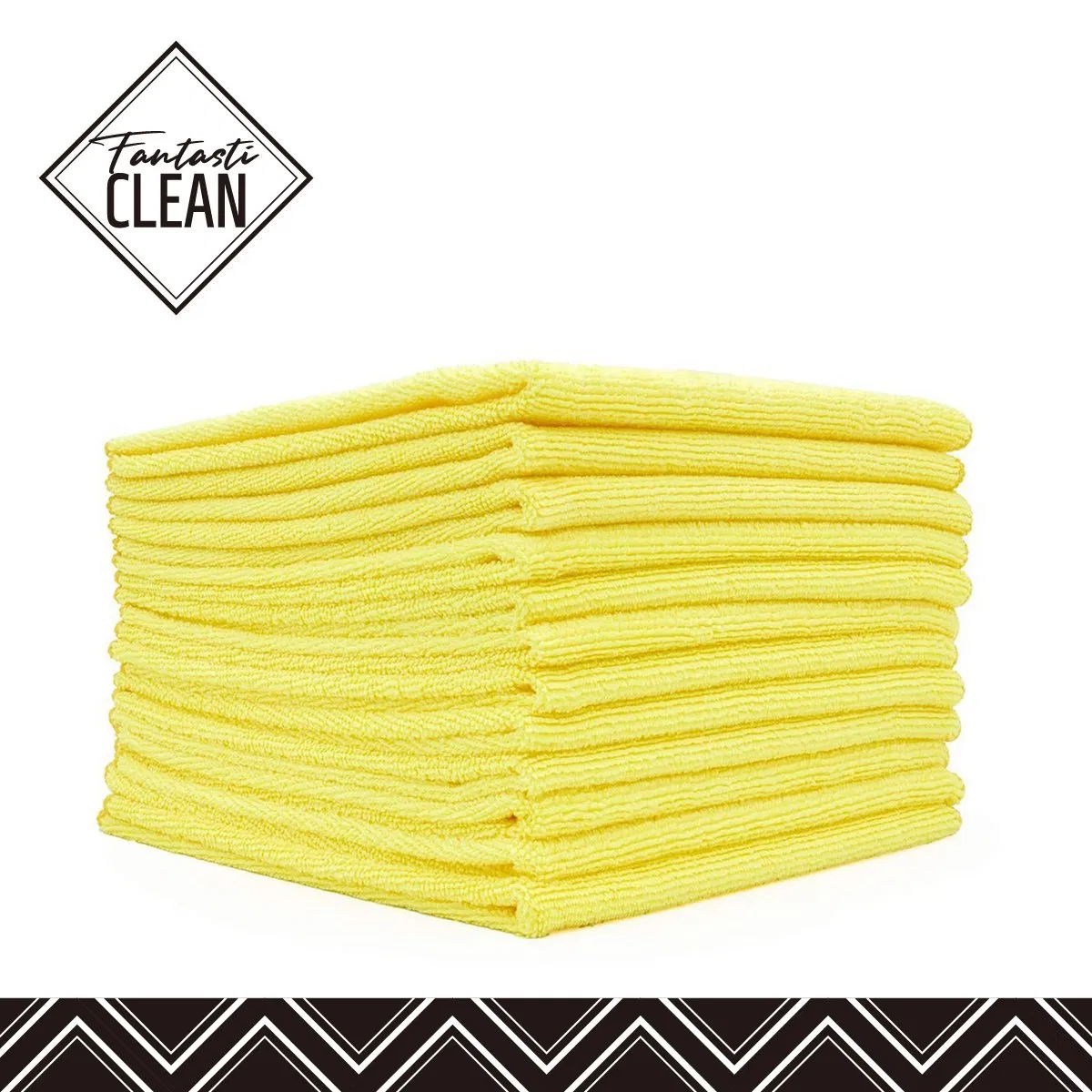 Streak-Free 300GSM Dusting Cloth Reusable Dish Towels Microfiber Cleaning Cloth Towels for Home, Car Yellow