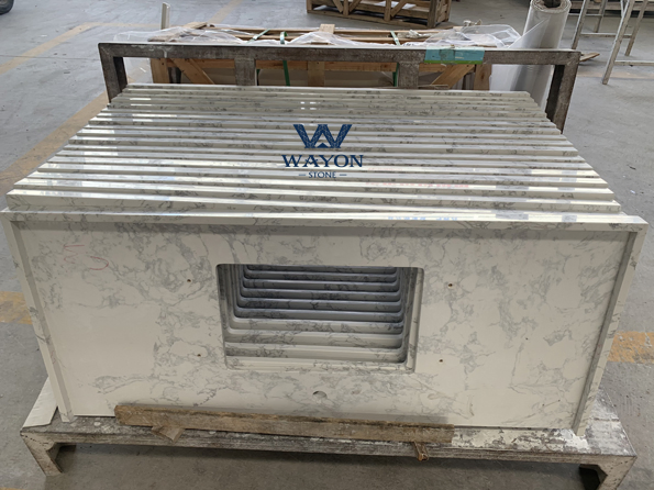 Copy Natural Granite Quartz Stone Artificial Stone Countertop for Vanity