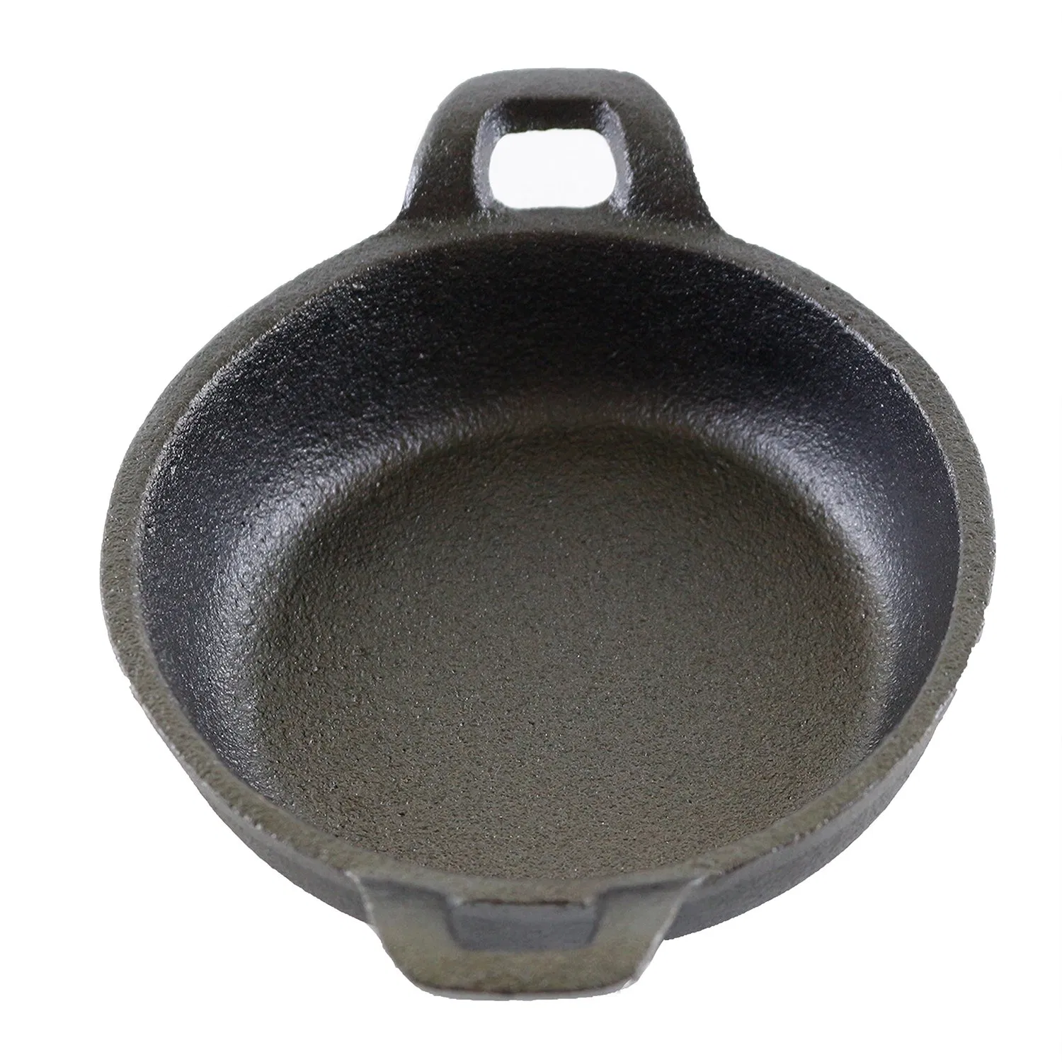 Чугунная сковорода с двумя ручками, предварительно прокаленная