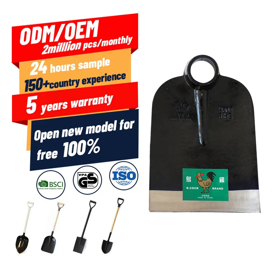 Factory Made Best Quality Rail Steel Forged Hoe Agricultural and Garden Excavating Soil