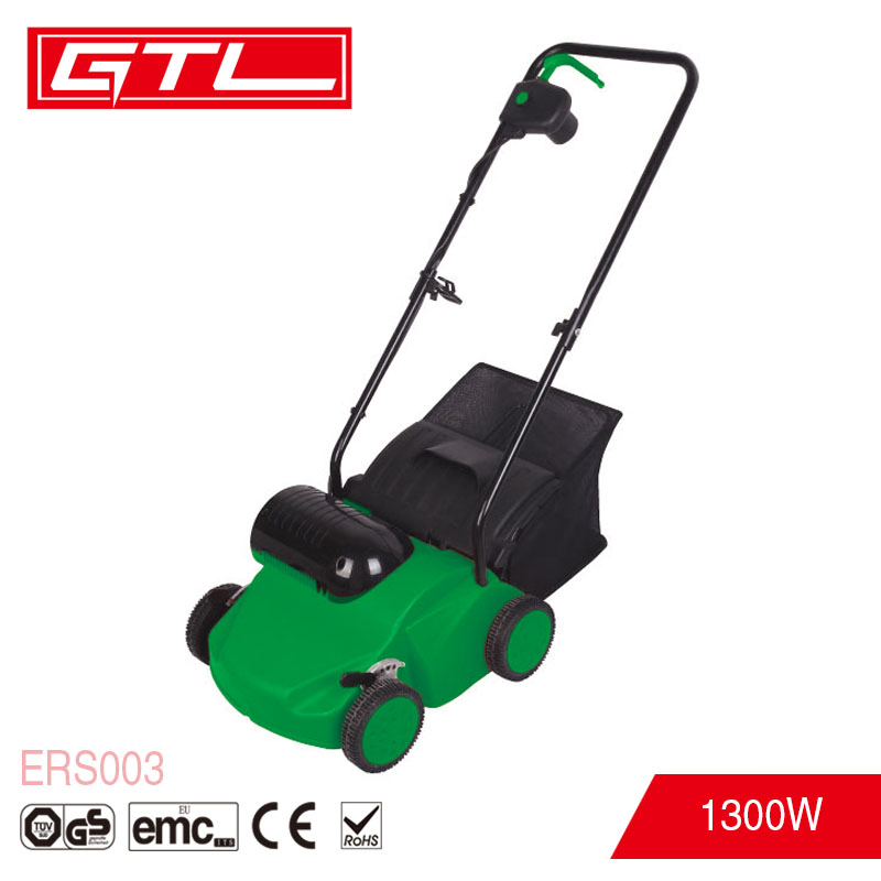 1300W Dual Purpose Lawn Dethatcher Raker and Scarifier with Collection Bag (ERS003)