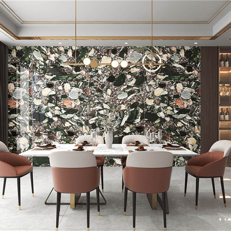 Marble Stone Sintered Stone Green Jade Marble Dining Table Countertop