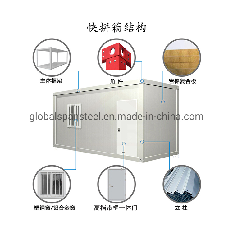 20FT Container Storage Shed Product Poultry Farms Warehouse Log Cabin Folding Price Caravan Wood House