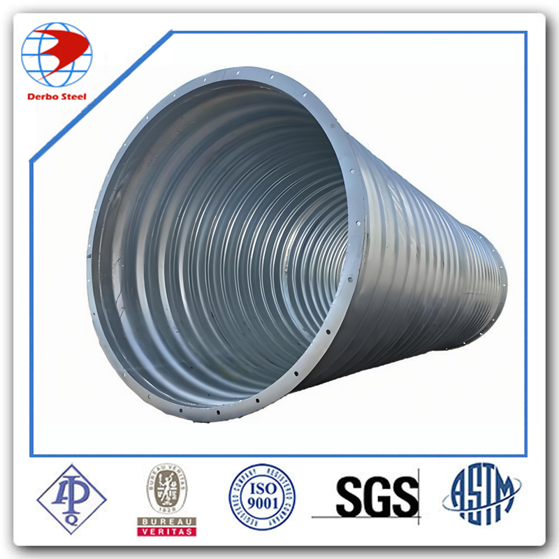 Large Diameter Underground Stormwater Pipe Galvanized Steel Culvert Pipe