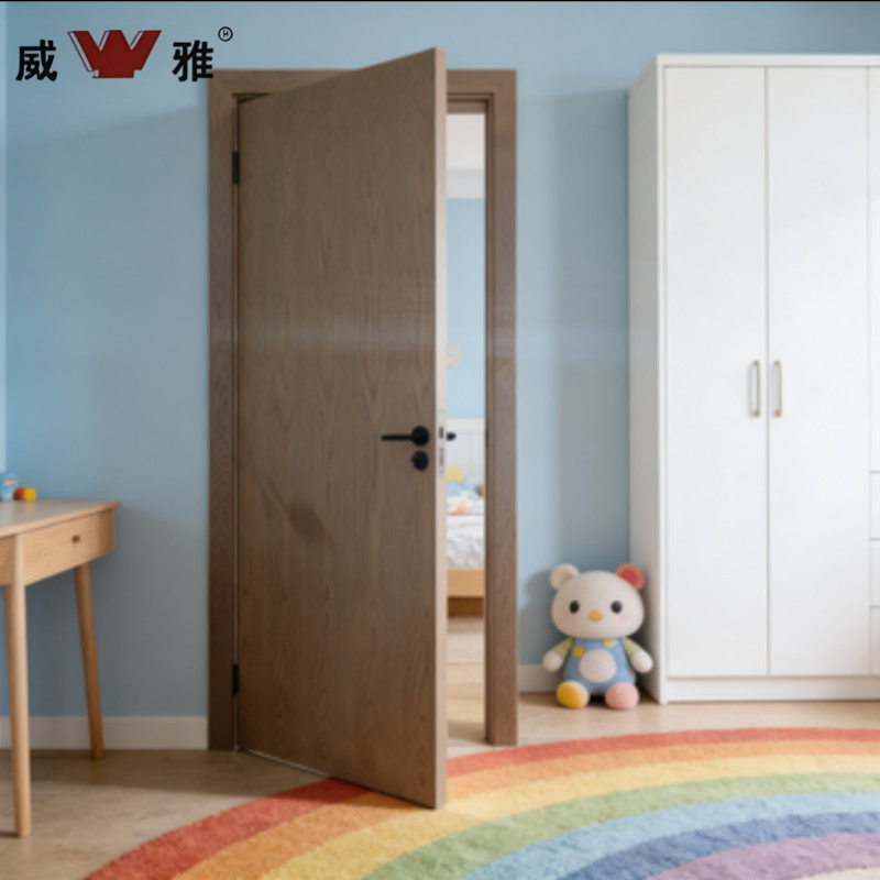 Energy Efficient Thermal Break Design Fireproof Commercial Building Lobby Wooden Door