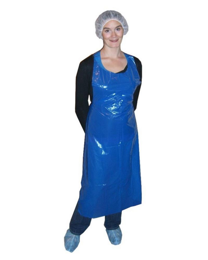 28" X 46" Disposable White Poly Apron