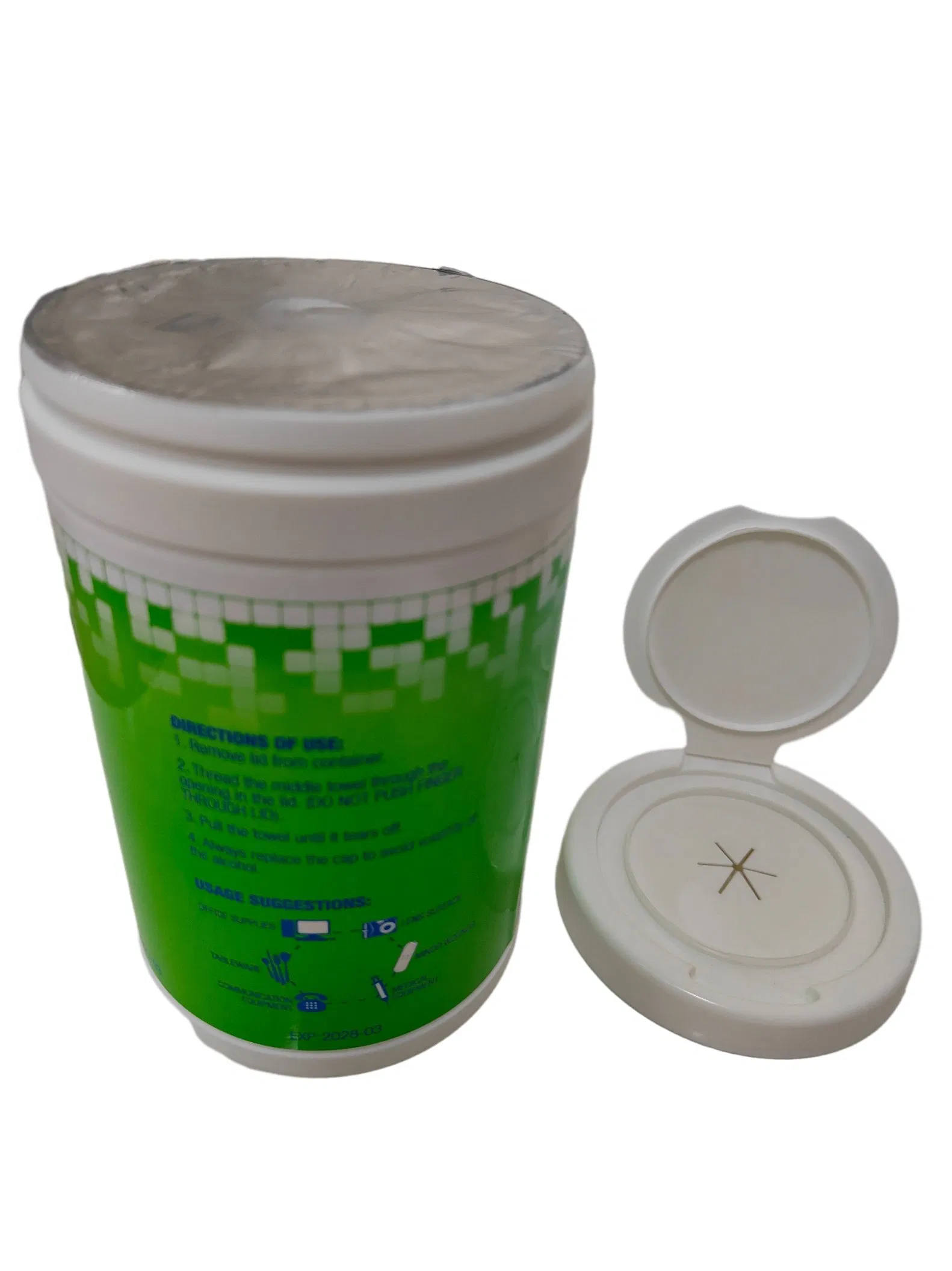 70% Isopropyl Alcohol Wipes Canister for Easy Dispenser