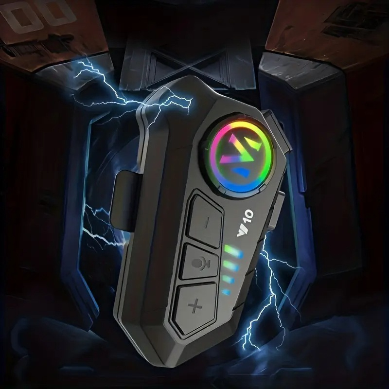 Блютуз-интерком для мотошлема с рацией