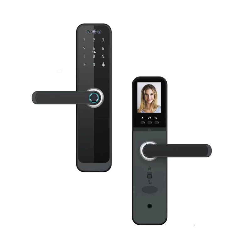 Tuya Tt 3D Face Unlock Indoor Wooden Door Smart Lock