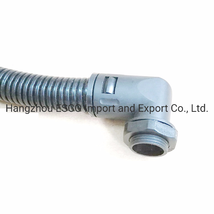Nylon 90 Degree Quick Conduit Connector for Plastic Flexible Conduit