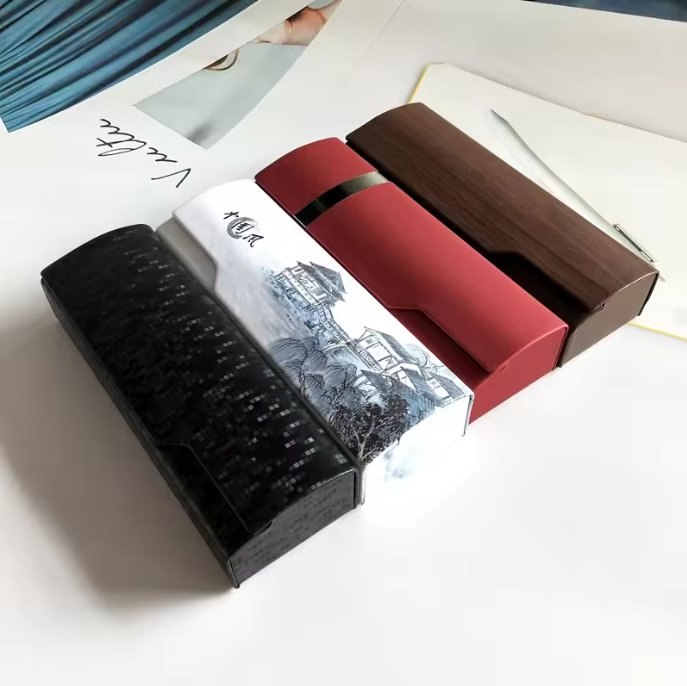 New Fashion Colorful Eyewear Box Unique Shapes Style Flip Sunglasses Glasses Case