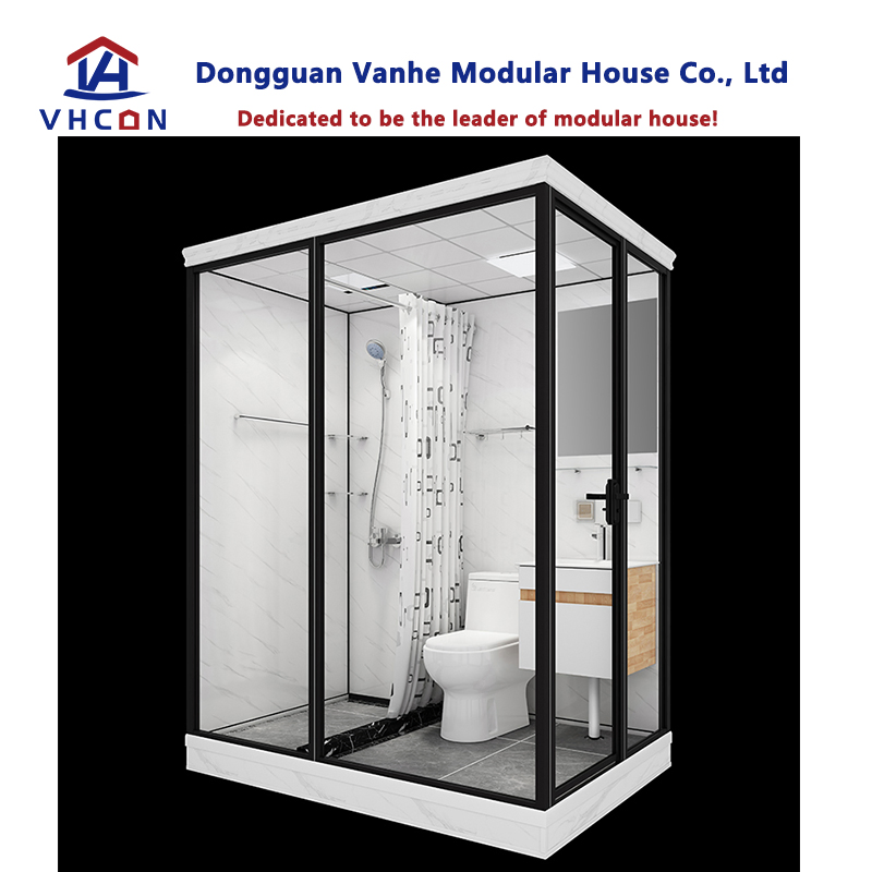 Complete Sets Prices Hotel Decoration Glass Door Portable Unit Shower Luxury Living Modular Prefab Bathroom Pods with Toilet