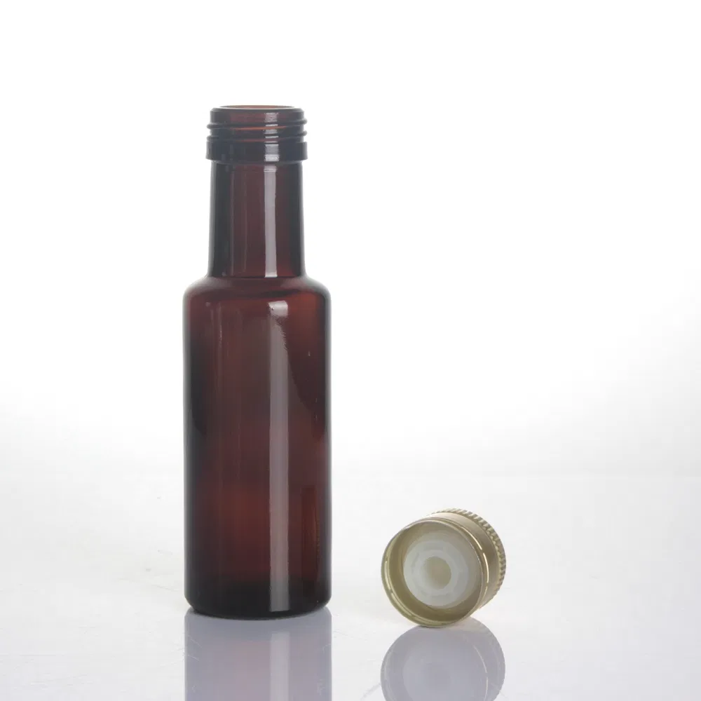 100ml Brown Color Round Square Shape Olive Oil Bottle