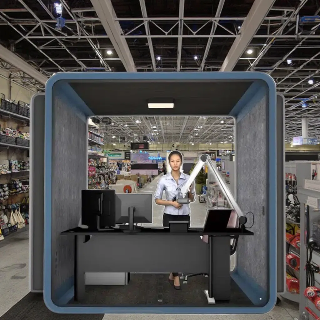 Portable Soundproof Studio for Quiet Cafe Reading Booth Office Pod