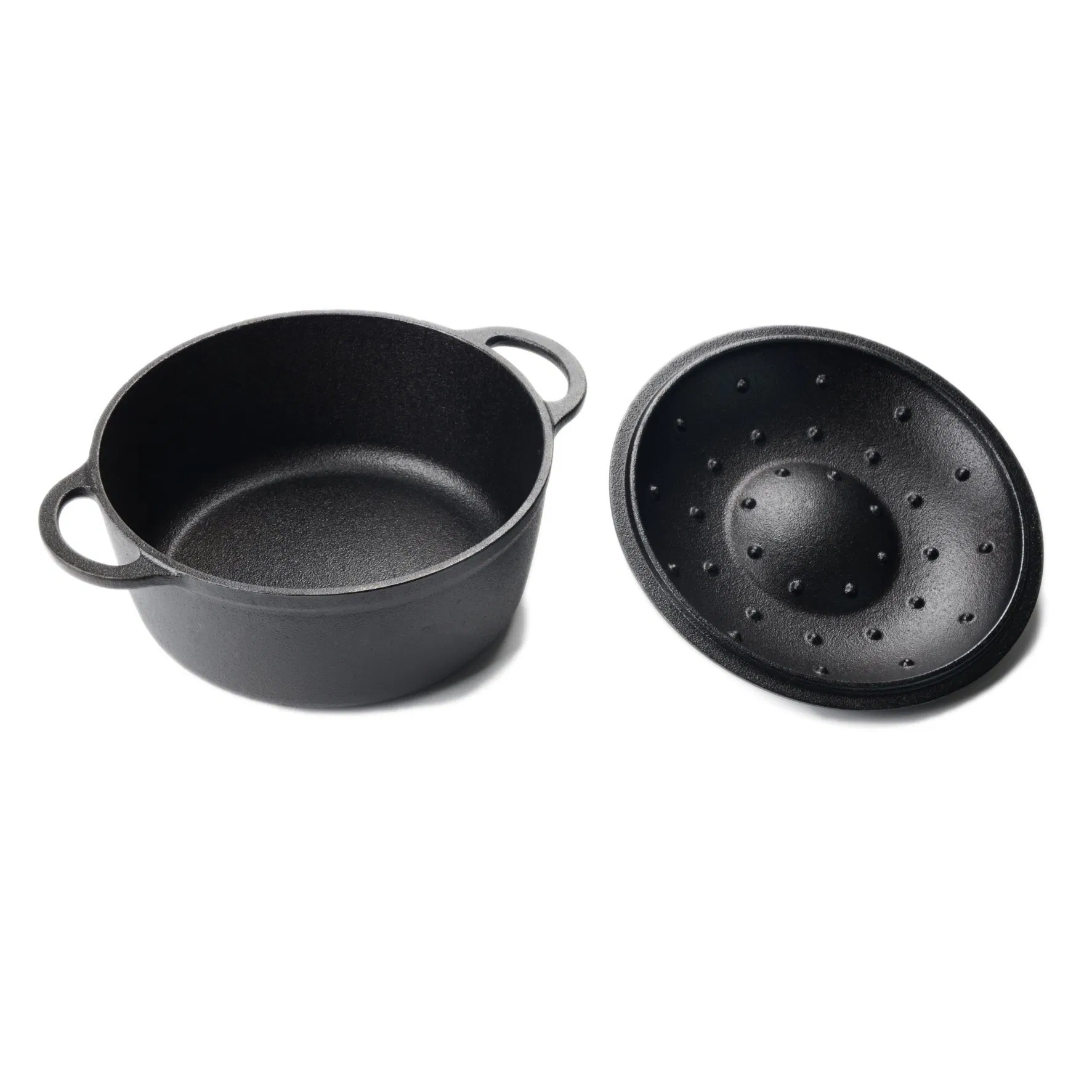 Чугунный казан для дома и улицы с крышкой