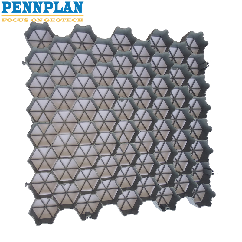 HDPE Grass Paver for Parking Lot Green Black Plastic Grass Grid Walkway