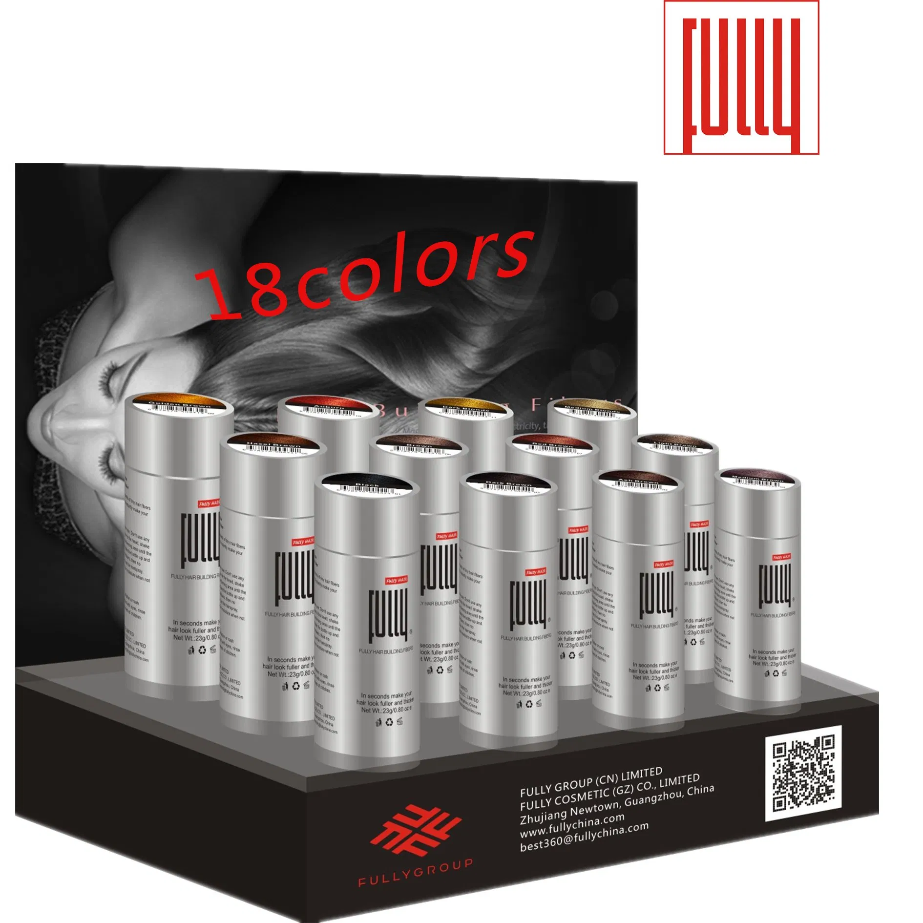 Fully Hair Regrowth Fibers Instant Hair Keratin Hair Building Fibers