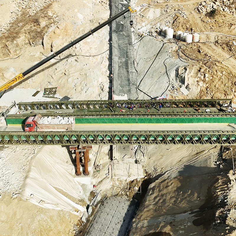 Durable Long Steel Truss Bridge for Safe Walking Access