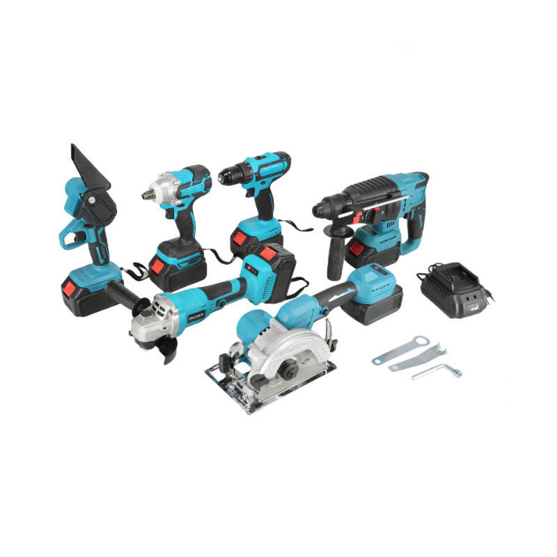 Комплект электроинструмента с бесщеточной дрелью и кейсом