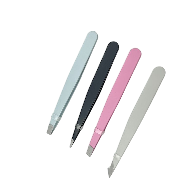 Durable Corrosion-Resistant Multifunctional Stainless Steel Slanted Eyebrow Tweezer