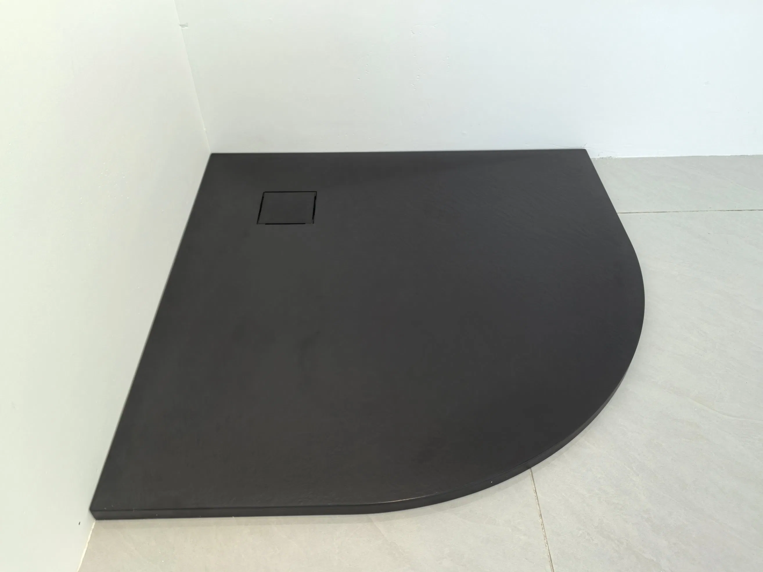 Stone Texture Round SMC Shower Base Tray 80*80