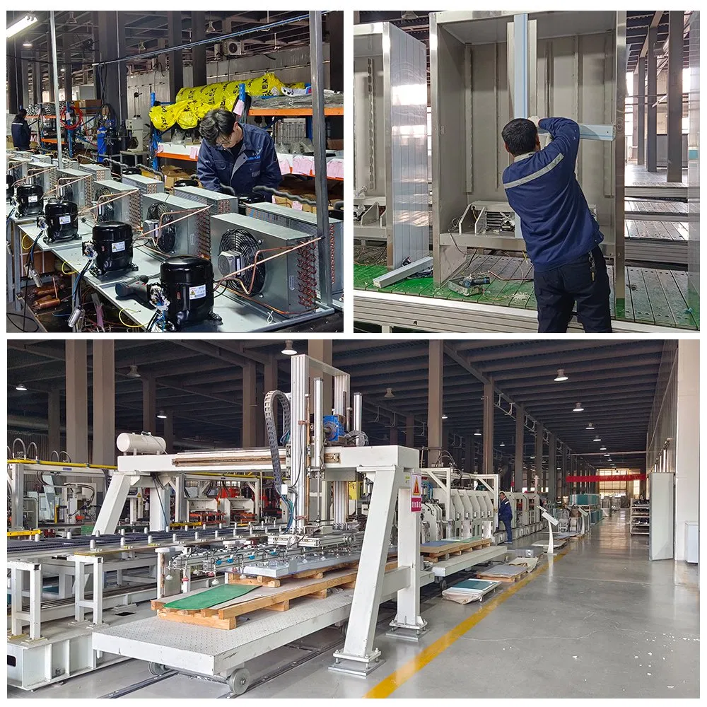 New Design Air Cooling Upright Glass Door Vertical Refrigerator Display Showcase Freezer