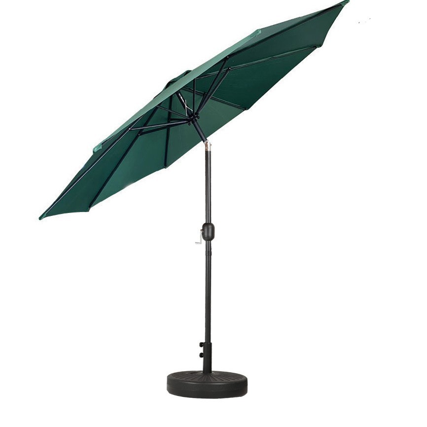 Прямой садовый зонт с поворотным механизмом