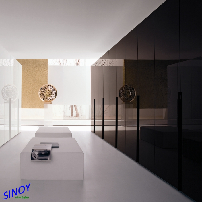 Ral9005 Classic Black Painted Glass
